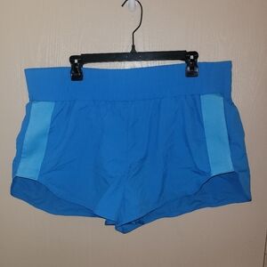 Joylab Blue Athletic Shorts With Light Blue Side Stripes Womens XXL NWT